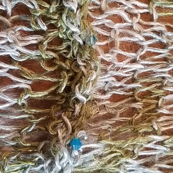 Cashmere Knit Cowl Scarf. - Picture 4 of 6